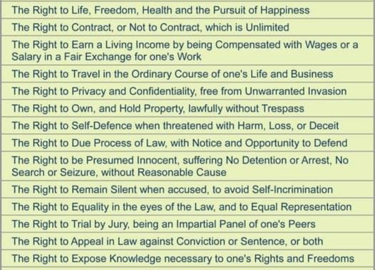 Unalienable RIghts